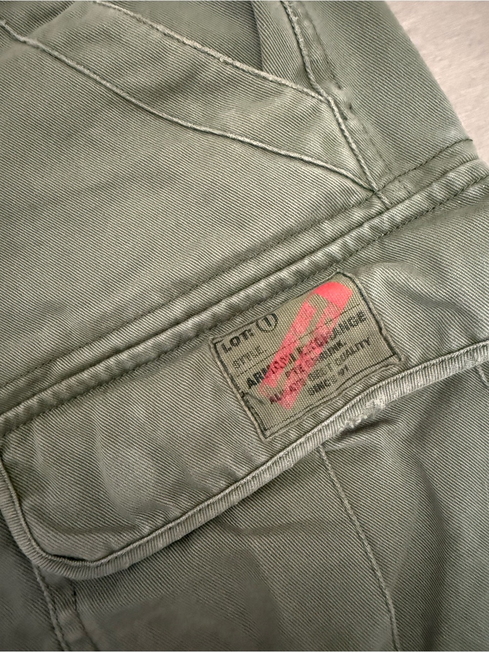 Armani Exchange Olive Green Cargo Shorts - Picture 6 of 10